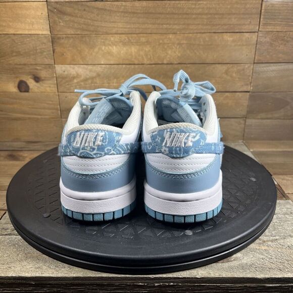 Nike Womens Size 6 Shoes Dunk Low Blue Paisley Sneakers Lace Up DH4401-101 - Picture 4 of 10